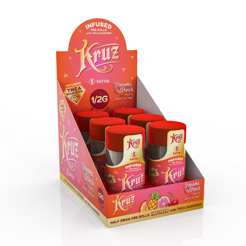 Kruz, THC Liquid Diamond Pre Rolls Panama Punch OG 5CT