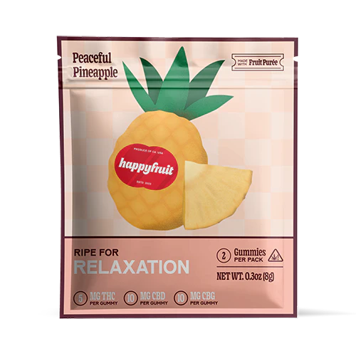 Happy Fruit, Peaceful Pineapple Gummies 2ct