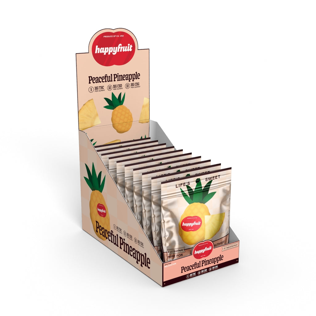 Happy Fruit, Peaceful Pineapple Gummies 30ct