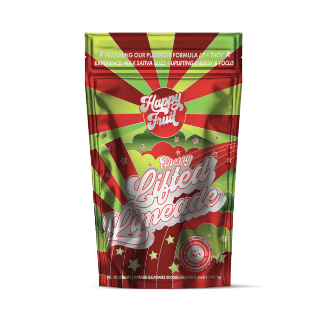 Happy Fruit Gummies, Cherry Lifted Limeade, Case