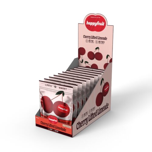 Happy Fruit Gummies, 30ct Cherry Lifted Limeade, CASE