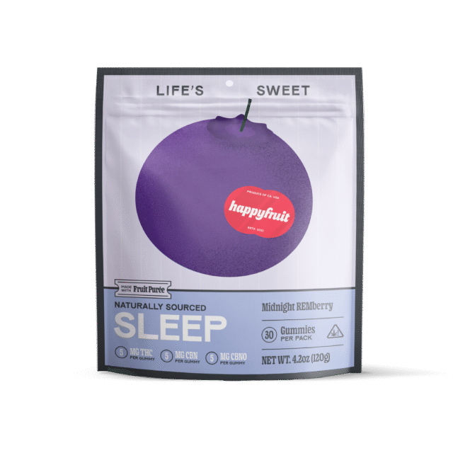 Happy Fruit Gummies, 30ct Midnight REMberry, BOX