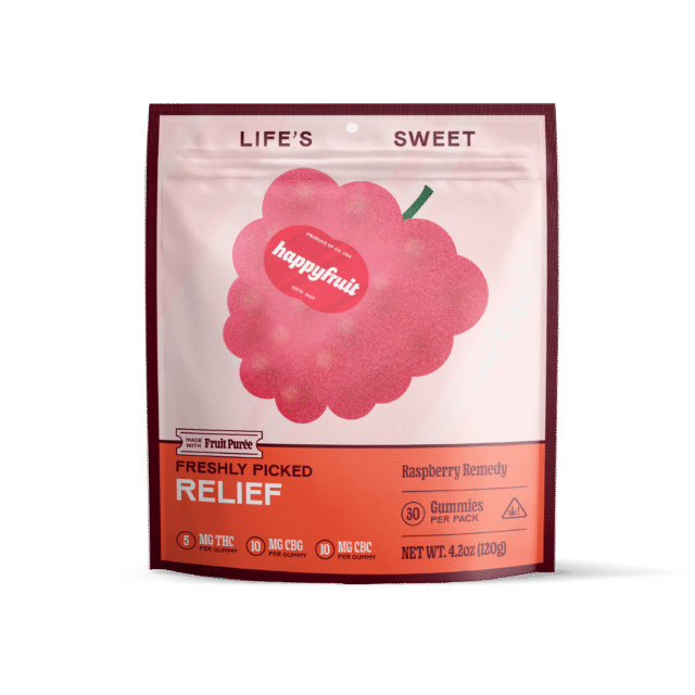 Happy Fruit Gummies, 30ct Raspberry Remedy, BOX
