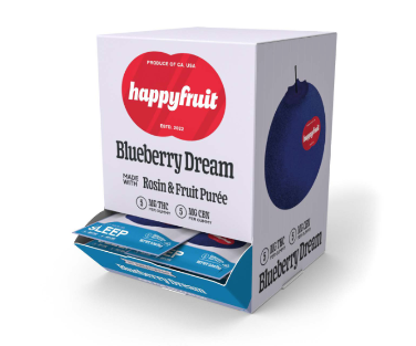Happy Fruit 2ct Blueberry Dream Gummies Display Box
